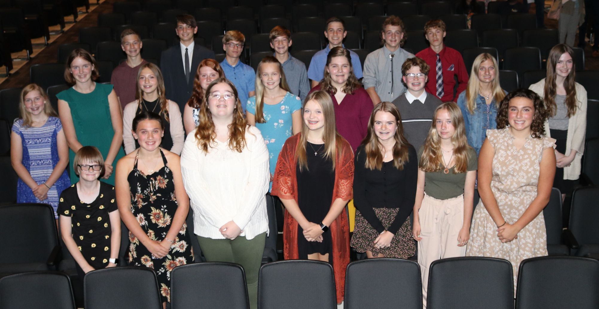 Junior Honor Society inductees
